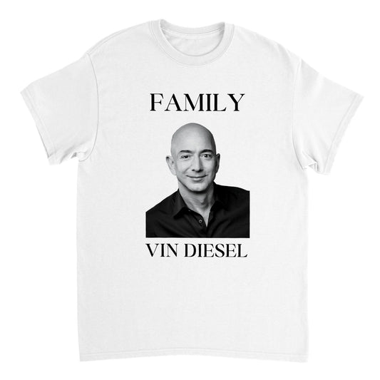 Kitchen Sink Apparel's Jeff Bezos Vin Diesel Family Shirt